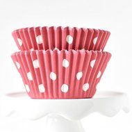 Dot Navy BakeBright Greaseproof Cupcake Liners N3