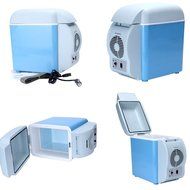 New 12V Blue Car Small Refrigerator Mini Fridge Cooler/Warmer-7.5 L N3