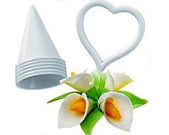 Anyana 7pcs set Calla Lily Plastic Cookie Cutter Cake Mould Tool Kitchen Tool Sugar Paste Baking Mould Cookie... N4