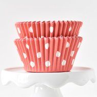 Dot Navy BakeBright Greaseproof Cupcake Liners N4