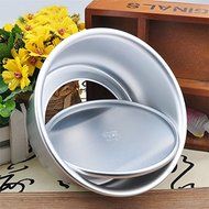 Lautechco&reg; Anodized Aluminum Live Bottom cylinder Fondant Decorating Cake Mold Chiffon Cake Pans DIY Baking Tools...