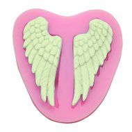 ETHAHE Angel Wings 2 Holes silicon Molding Fondant Tools Random Color N2