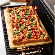 Sur La Table Cordierite Pizza Stone CC9482 , 22&frac12;" x 13&frac12;" , Natural