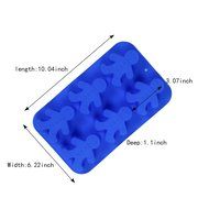 IHOMECOOKER 4PC Silicone Christmas Baking Mold Set Christmas Tree Snowflakes Snowman Cake Mold Set N4
