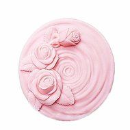 Y&amp;XL&amp;H Rose Flower Shaped Fondant Cake Chocolate Silicone Mold Cake Decoration Tools,L7.8cmW7.8cmH4.4cm