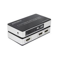 J-Tech Digital &reg; Premium Quality 2-port Hdmi V1.4 1x2 Powered Amplifier Splitter 1 in 2 Out with Ultrahd 4k X... N2