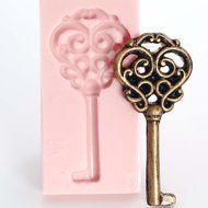 Skeleton Key Silicone Mold Food Safe Fondant, Chocolate, Candy, Resin, Polymer Clay Mold. Flexible easy to use... N6