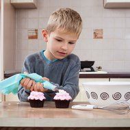 Cake Decorating Kit Includes Nozzle, Tips, Reusable Pastry Bags, Couplers and Cleaning Brush - Baking Tools for... N5