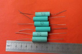Capacitor PETP K73-11 400V 0.47uF USSR 6 pcs