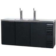 Beverage-Air DD72Y-1-B 72" Black 3-Tap Draft Beer Dispenser