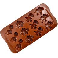 NEW Dinosaurs 12-Cav Chocolate Cookie Pastry DIY Silicone Baking Mould #AF N3