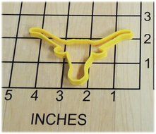 Western Texas Longhorn Fondant Cookie Cutter and Stamp #1394 N2