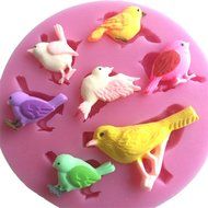 LYNCH All Kinds Of Birds Shapes Soap Mold Silicone Mold Handmade DIY Tools,pink N6