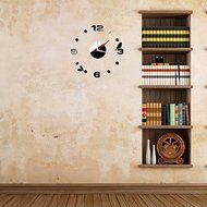 Tonsee Luxury Self Adhesive Interior Creative Decoration DIY Clock(Black) N2