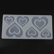 Sher 6 Pair Assorted Sized Love in Love Heart Shape Chocolate Plugin Mold for Cake Decoration Baking Mold Silicone... N2