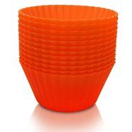 Brighid's Kitchen Green Reusable Silicone Baking Cups / Muffin Cups with eBook Cookbook and Product Guide, Set... N18