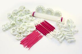 Sorcery Products 29 piece 8 Set Fondant Cake Sugarcraft Cookie Mould Icing Plunger Cutter Tool Decorating Kit N4