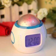 Music Starry Star Sky Night Light Projection LED Thermometer Digital Alarm Clock. N6