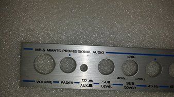 MMATS AUDIO EQUALIZER MP-5 FACEPLATE ONLY N3