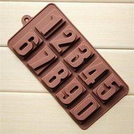 Y&amp;XL&amp;H 10 Hole Number Shape Cake Ice Jelly Chocolate Molds,Silicone 22&iexcl;&Aacute;11.2&iexcl;&Aacute;2 CM(8.7&iexcl;&Aacute;4.4&iexcl;&Aacute;0.8 INCH) N2