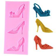 Mujiang Silicone Chocolate Mold High-heel Candy Making Kit Fondant Shoe Molds N19