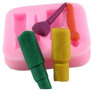 Mujiang Silicone Fondant Makeup Molds Cake Decorating Tools Lipstick Candy Mold N3