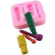 Mujiang Silicone Fondant Makeup Molds Cake Decorating Tools Lipstick Candy Mold N4