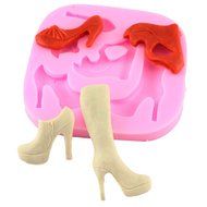 Mujiang Silicone Chocolate Mold High-heel Candy Making Kit Fondant Shoe Molds N23