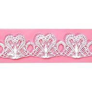 Sher Heart Shape Flower Lace Cake Mold