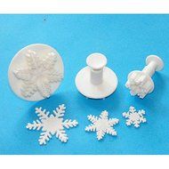 Sher FOUR-C Excellent Snowflake Sugarcraft Fondant Cake Decorating Plunger Cutters,Christmas Theme Cake Tools...
