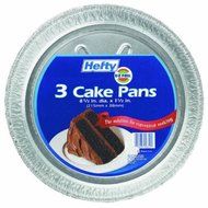 E-Z Foil/Pactiv #90819 3PK Round Foil Cake Pan