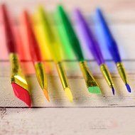 Y&amp;XL&amp;H 6PCS Artist Brushes Fondant Color Pen Colorful Marker Toner Paint Stroke N4