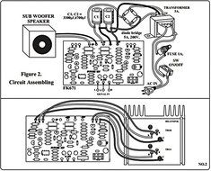 Sub Woofer Amplifier OCL 48 W Assembled Electronic Circuit : FA671