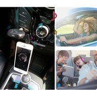 Bluetooth Receiver, Lollipop Wireless Bluetooth Car Kits Calling Hand Free Audio Adapter Transmitter for Car Home... N3