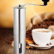 Panesor Portable Manual Hand Coffee Grinder with Adjustable Ceramic Burr, Best Coffee Bean Grinder Mill Stainless... N4
