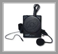 VoiceBooster Voice Amplifier 10watts Black MR1506 (Aker) by TK Products, Portable, for Teachers, Coaches, Tour...