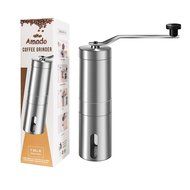 Manual Coffee Grinder, Amado Coarse Coffee Grinder Brushed Stainless Steel Manual Coffee Grinder N5