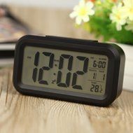 Digital Backlight Time Date Temperature Display Red Green Blue Black LED Alarm Clock Repeating Snooze
