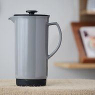 Ceramic French Press Coffee Press + Bonus Wooden Spoon (Carrot, 32 oz) N7