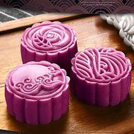 Y&amp;XL&amp;H 7Pcs/lot Hand pressing 50g Round Moon Cake Mold Belt 6 Stamps Cookie Cutter Pastry Moon Cake Molds N5