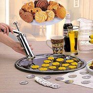 N.choice Aluminum Biscuit Cookie Maker Pump Press Machine Cake Decor 20 Moulds 4 Nozzles Silicone Cookie Stamp... N2