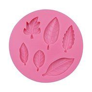 Sher 6 Holes Variety Leaf Shape Silicone Soap Mold Chocolate Moulds Silicone Baking Molds Cake Tools