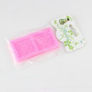Mujiang Square Flower Silicone Cake Clay Sugar Candy Chocolate Fondant Molds N4