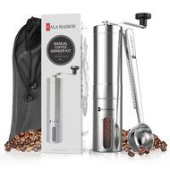 Gala Maison Manual Stainless Steel Coffee Grinder with Coffee Spoon N5