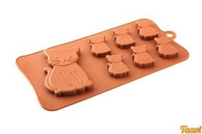 TAAVI Cartoon Cat kittens and Mom Shape Chocolate Jelly Pudding Silicone Mould N2
