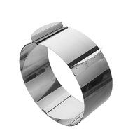 SUNLIGHTAM Stainless Steel Adjustable Size Mousse Cake Ring Mold Layer Slicer Cutter Retractable Baking Tool (... N4