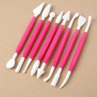 8 Pcs Sugar craft Fondant Cake Decorating Modelling Tools Kit (Yellow) N6