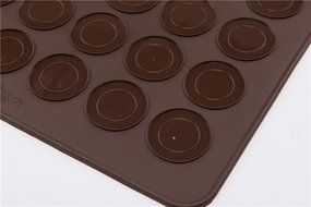 48 Hole Silicone Macaron Baking Mat for Microwave Oven FDA Standard
