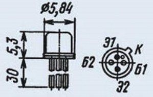 Transistors silicon KT118B (2T118B) analogue 3N106 USSR 10 pcs N2