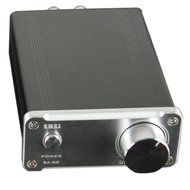 SMSL SA-50 2x50W D-AMP TDA7492 Hi-Fi Stereo Amplifier + Power Adapter - Sliver N5